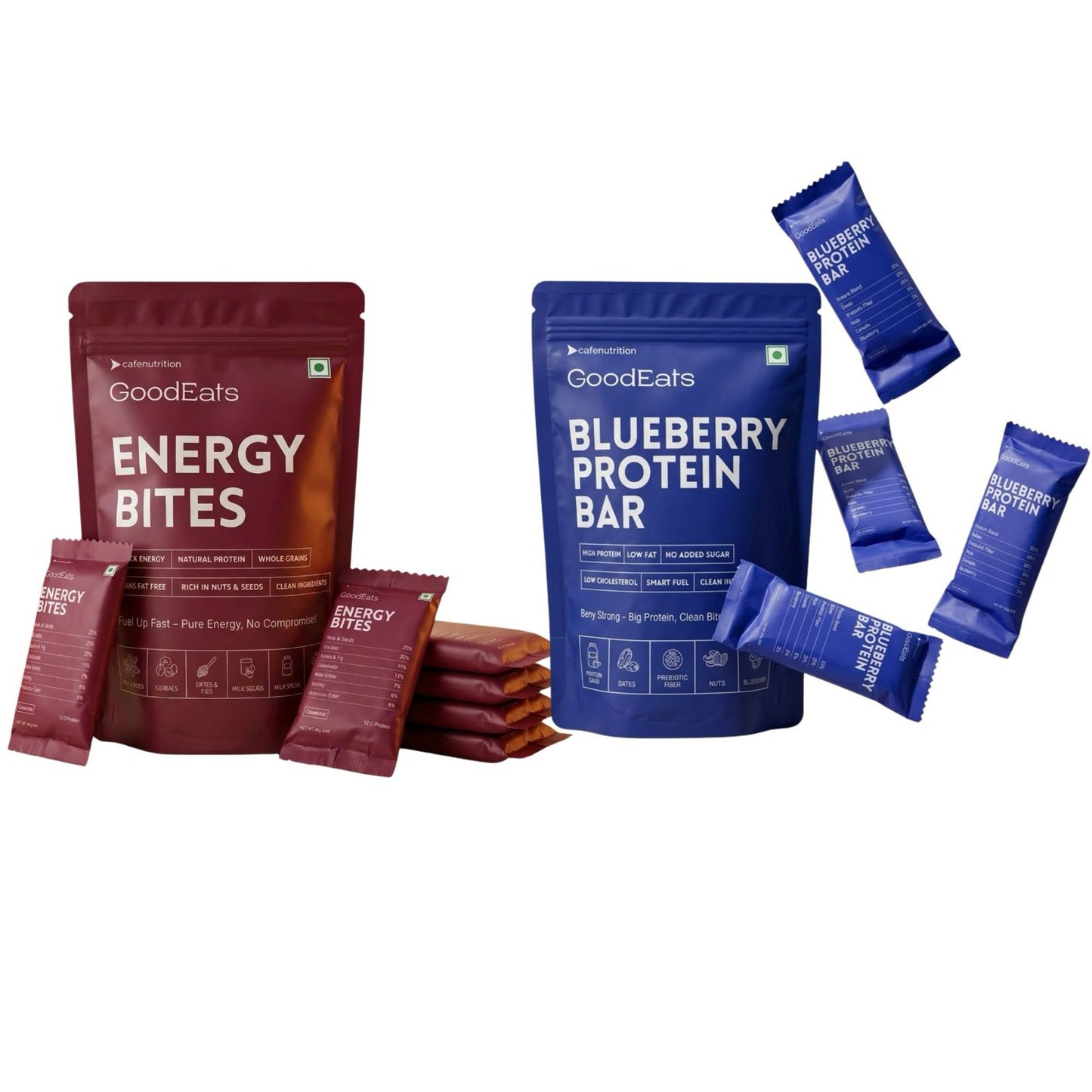 Pre & Post Workout Combo (Energy Bites + Blueberry Protein Bars)